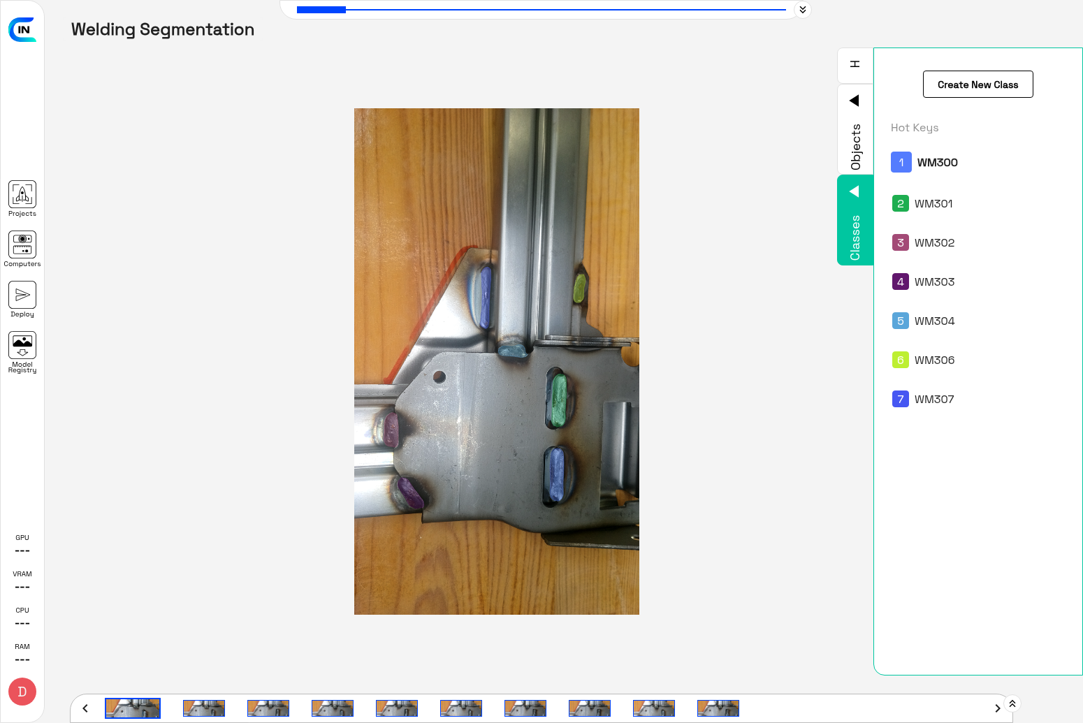 Polygon Classes Panel