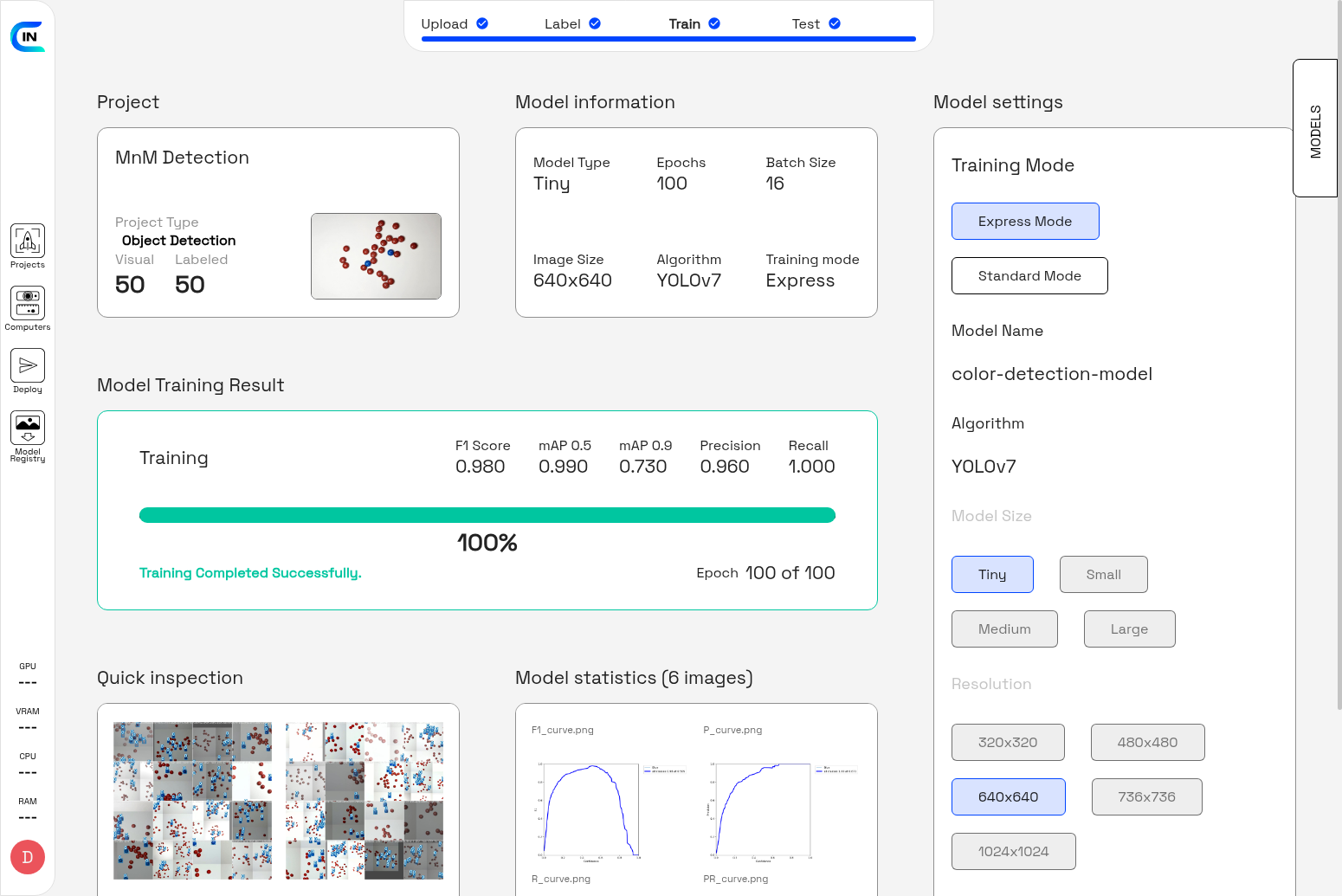 Object Detection Training Results