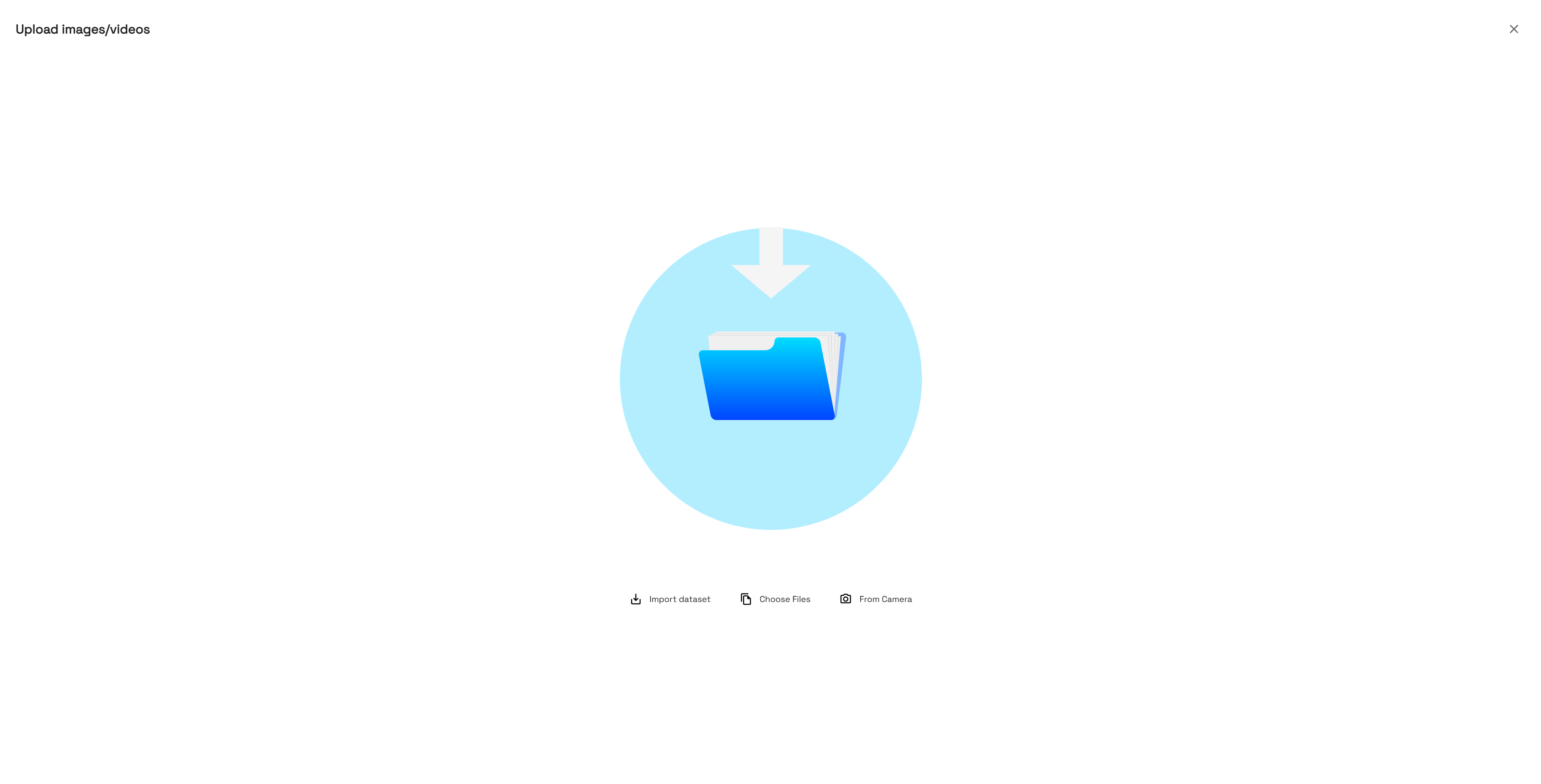 Upload Images/Videos Dialog